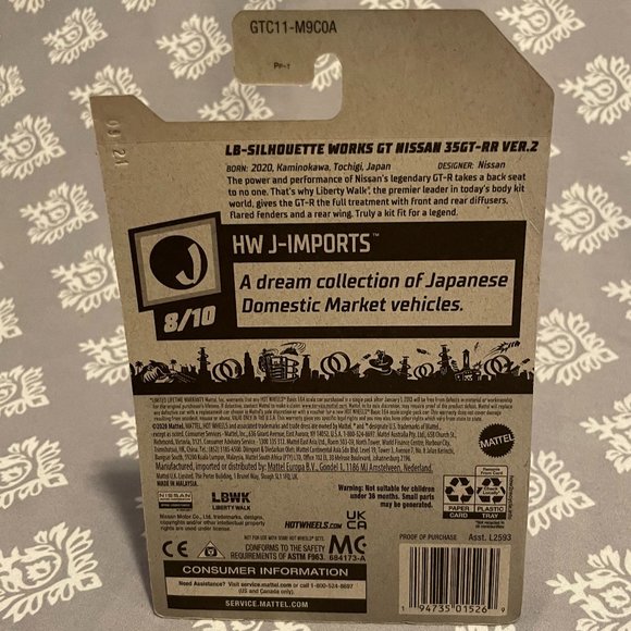 LB-SILHOUETTE WORKS GT NISSAN 35GT-RR VER 2 Hot Wheels - Picture 3 of 3